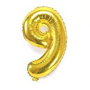 ちょうど良い大きさ 数字バルーン ゴールド 誕生日 ウェディング パーティーに (9)