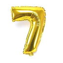 ちょうど良い大きさ 数字バルーン ゴールド 誕生日 ウェディング パーティーに (7)