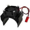Mxfans ブラック アルミ合金 540 550モーターヒートシンク RC1:10モデルカーのため N10091