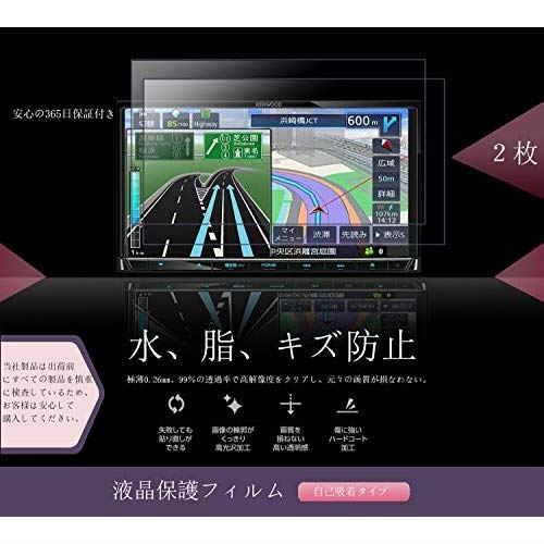 [8V型]Pioneer carrozzeria CYBER NAVI対応 AVIC-ZH0999LS、AVIC-ZH0999L ナビープロテクター 保護フィルム 高感度タッチ キズ防止 2枚