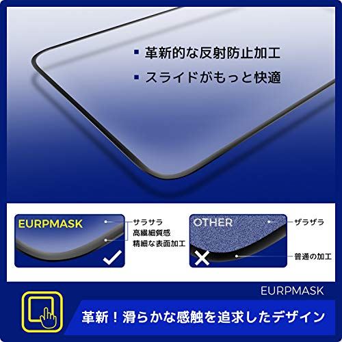 【2019秋・新型】iPhone 11 Pro Max 専用【ゲーム好きにぴったりする手触り感】アンチグレア EURPMASK iPhone 11 Pro Max 強化ガラスフィルム 硬度9H iPhone 11 Pro Max ガラスフィルム 反射防止 iPhone 11 Pro Max フィルム サラサラ