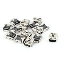 uxcell ミニUSBコネクタ メス ジャッキ 5ピン タイプB SMT SMD 15個入
