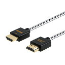 HDMI 2.0ケーブル,CableCreation 3m ハイスピードHDMIケーブル 超薄型スリムHDMIケーブル 3D/4K（60Hz）/オーディオリターン/ 【最新バージョン】 PS3、PS4、X-Boxなど対応 ケーブル直径：4.5mmコットンジャケット ブラック＆ホワイト