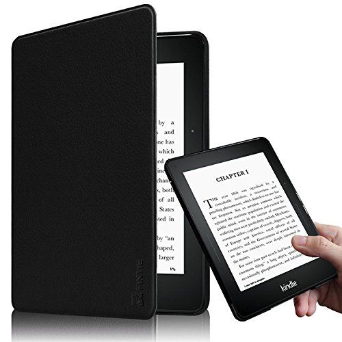 Fintie Kindle Voyage 6 インチ ケース 最も薄く、最軽量の保護 高品質PU レザー カバー マグネット機能搭載 【Kindle Voyage専用】(ブラック) 1ブラック