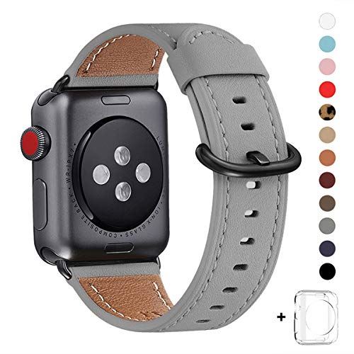 WFEAGL Rp`u Apple Watch ohC͖{vU[gAiWatch Series 6/SE/ 5/4/3/2/1ASportAEditioñohXgbvł Rp`u AbvEHb` oh (38mm 40mmC O[ oh+ obN)