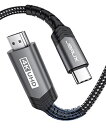 JSAUX USB-C HDMI 変換ケーブル 3m 【4K 60Hz対応】Type C hdmI 変換 ケーブル MacBook Pro 2018/2017、MacBook Air/iPad Pro 2018、Surface Book 2、Samsung Note 10 /S10 /S9/ S8/s20/S20+/S20Ultraなどに対応 テレワーク リモート 在宅勤務 グレー