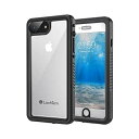 Lanhiem iPhone7 Plus ケース iPhone8 Plus 防水ケース(5.5インチ)完全防水 IP68米軍規格 指紋認証タッチ可 耐衝撃 滑り止め 防塵 防雪 水中撮影 ワイヤレス充電サポート超軽量 薄型 透明 付け外し簡単 全面保護のアイフォン7 Plus/8 Plus防水ケース 黒 iphone 7 Plus/8 Plus