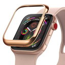 yRingkezApple Watch Series 3 42mm P[X XeX JX^ ی t[ ȒPt ^bN ^ Jo[ ϐFh~ AbvEHb` P[X [Bezel Styling 42-02 Rose Gold [YS[h]