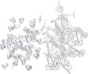 シークレットピアス 樹脂透明ピアス アクセサリー パーツ 金属アレルギーフリー ピアスホール維持に最適(20セット)
