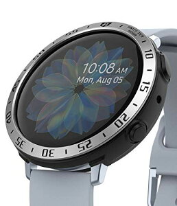 【2個セット】Galaxy Watch Active2 44mm ケース 保護 ステンレス フレーム + TPU カバー セット ギャラクシー ウォッチ アクティブ Smartwatch スマートウォッチ Ringke Air Sports + Bezel Styling Set (30-Black ブラック)