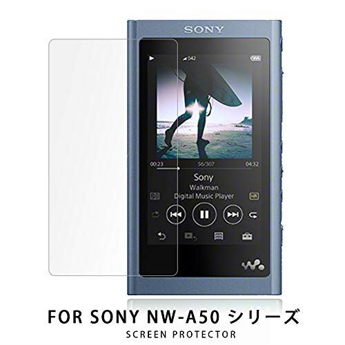 NUPO ソニー SONY Walkman NW-A50 シリーズ 2018年モデル ガラスフィルム 2.5D 硬度9H 極高透過率 旭硝子製 SONY NW-A57 / NW-A56HN / NW-A55WI / NW-A55HN / NW-A55 シリーズ 強化ガラス液晶保護フィルム (1枚入)