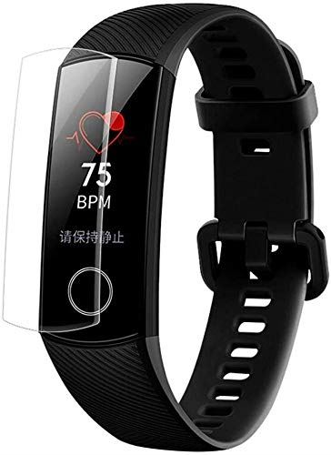 MARR Huawei Honor Band 5 液晶保護フィルム6H 衝撃吸収 防爆保護フィルム 耐指紋 高透過率 フルスクリーン3D保護 自動修復ナノフィルム 4枚セットHuawei Honor Band 5対応