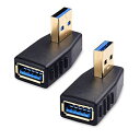 Cable Matters USB 3.0アダプタ L字型 USB L字 USB L型 タイプA オス メス 左向きと右向き 直角90度 方向変換 超高速 5G...