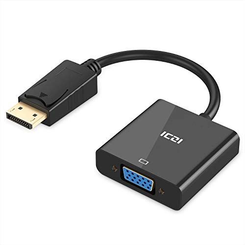 ICZI Displayport VGAϊA_v^VGA ϊP[u fBXvC|[g VGA ϊP[u ő𑜓x 1920~1080T|[g bLRlN^[ MacBook Pro Microsoft Surface Pro/Pro 2/Pro 3 Lenovo ThinkPad Google Chromebook PCȂǑΉ