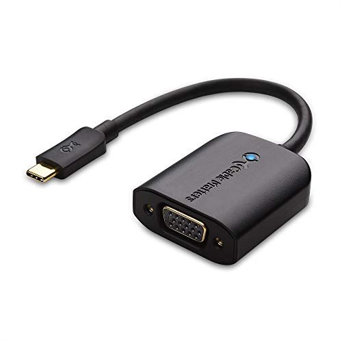 Cable Matters USB-C VGA 変換アダプター USB C VGA USB Type C VGA 変換アダプタ Thunderbolt 3対応 Macbook Pro Dell XPS 13 15 Lenovo Yoga 910 HP Spectre x360 Microsoft Surface Book 2などに対応 ブラック