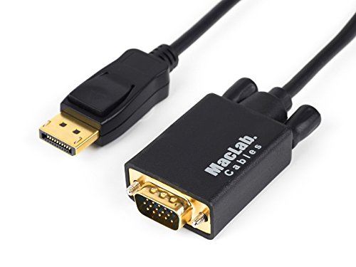 MacLab. Displayport VGA ϊ P[u 1.8m ubN fBXvC|[g D-sub ϊ A_v^ t (HDMIł͎gpł܂)iDisplayport  VGAւ̕ϊpAtϊ͕sj IX 15 s DELL LENOVO