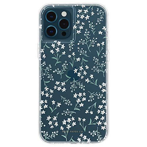 【Rifle Paper Co. by Case-Mate】 抗菌・3.0m 落下耐衝撃ハイブリッドケース ライフルペーパー Embellished Petite Fleurs/w Micropel for iPhone 12 Pro Max CM043686