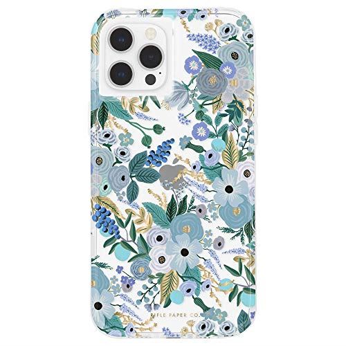 【Rifle Paper Co. by Case-Mate】 抗菌・3.0m 落下耐衝撃ハイブリッドケース ライフルペーパー Garden Party Blue/w Micropel for iPhone 12 Pro Max CM043476