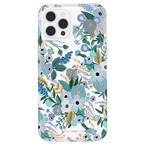 【Rifle Paper Co. by Case-Mate】 抗菌・3.0m 落下耐衝撃ハイブリッドケース ライフルペーパー Garden Party Blue/w Micropel for iPhone 12 / iPhone 12 Pro CM043546