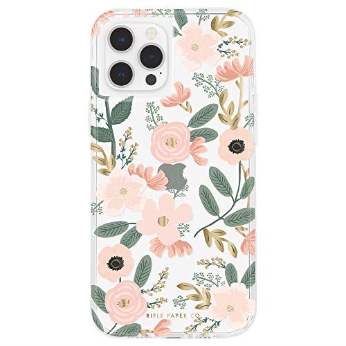 yRifle Paper Co. by Case-Matez RہE3.0m ϏՌnCubhP[X Cty[p[ Wildflowers/w Micropel for iPhone 12 / iPhone 12 Pro CM043544