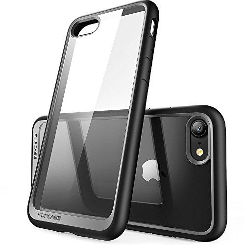 SUPCASE iPhone8 ケース / iPhone7 ケース 背面クリア TPUバンパー ワイヤレス充電対応 iPhone8/ iPhone7 黒