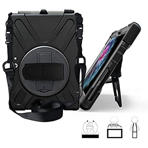 Surface Pro 6/ Pro 5/ Pro 4 ケース ショルダー シリコン【APOLA】ポリカーボネイト ハードシェル + ソフトTPU の2層構造で、pencil 収納、全面保護 耐衝撃 衝撃吸収 防塵 サーフェイス Pro6/5/4 ケース マイクロソフト PC タブレットアクセサリー カバー ブラック Surface Pro 6/ Pro 5/ Pro 4 ケース ショルダー シリコン【APOLA】ポリカーボネイト ハードシェル + ソフトTPU の2層構造で、pencil 収納、全面保護 耐衝撃 衝撃吸収 防塵 サーフェイス Pro6/5/4 ケース マイクロソフト PC タブレットアクセサリー カバー ブラック