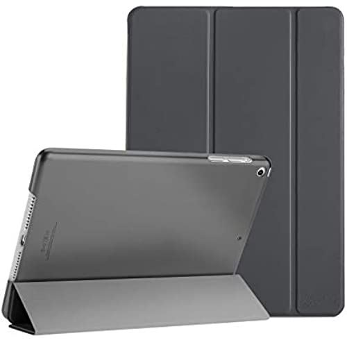 ProCase iPad Air 1(2013発売)ケース スマート 超スリム スタンド フォリオ保護ケース 半透明フロスト バックカバー 対応端末：Apple iPad Air 9.7