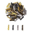 靴紐 パーカー 用 金属 製 アグレット 4色各20個 計80個 セット シューレース 金 ゼル セル チップ スニーカーアクセサリー