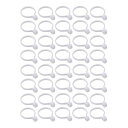 【40個セット】 カーテン 用 スライド リング カーテン リング プラスチック ホワイト