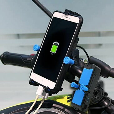 BSK バイク オートバイ 自転車用 スマホホルダー マウントホルダー スマートフォンホルダー 角度調節可能 5点でしっかり固定 多機種対応