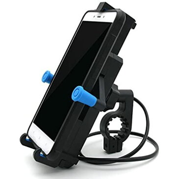 BSK バイク オートバイ 自転車用 スマホホルダー マウントホルダー スマートフォンホルダー 角度調節可能 5点でしっかり固定 多機種対応