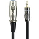 【CM35-3】by WYVERN AUDIO XLR キャノンメス⇔3.5mmミニプラグ マイクケーブル PCとマイクの接続等に (3m)