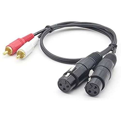【WV2148-1.5】WYVERN AUDIO XLRキャノン(メス/黒)×2-RCAピン×2 ケーブル (1.5m) 【WV2148-1.5】WYVERN AUDIO XLRキャノン(メス/黒)×2-RCAピン×2 ケーブル (1.5m)