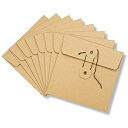 「WYVERN AUDIO」CD クラフト紙製 坪量:250g/m2 紙ジャケット ハトメ紐付き サイズ:13x13cm (10枚セット) ブラウン