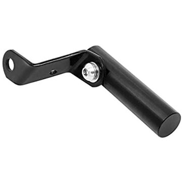 ALPHA RIDER 汎用 22mm ハンドル用クランプバー 有効長さ61mm アルミ製 M10/M8ミラーに取付タイプ 錆止め オートバイ バイク用 ナビマウントステー 携帯電話ホルダー スマホ GPS ナビゲーション ブラケット スタンド (ブラック)