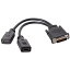 CableDeconn DMS 59ピン to 2 HDMI ディスプレイ分配機 HDMI 分配器 HDMI分岐ケーブル DMS 59P ディスプレイケーブル 1入力2出力 オス-2メス 4kx2k ゲーム機 DVD プロジェクター等に対応 ブラック