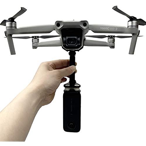 Kiowon DJI Mavic air2ドローン用カメラマウントブラケット Goproアクションカメラアクセサリーカメラスタンドアダプターと1/4インチネジ付き