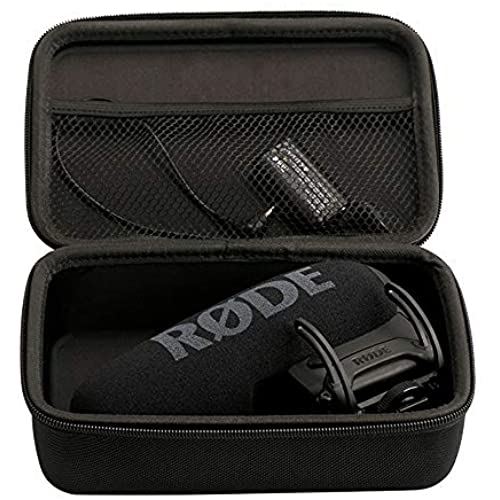 Kiowon RODE VideoMic Pro/RODE VideoMic Pro Plus 保護ケース 収納ボックス 小型マイク用保護バッグ 携帯便利（黒い）