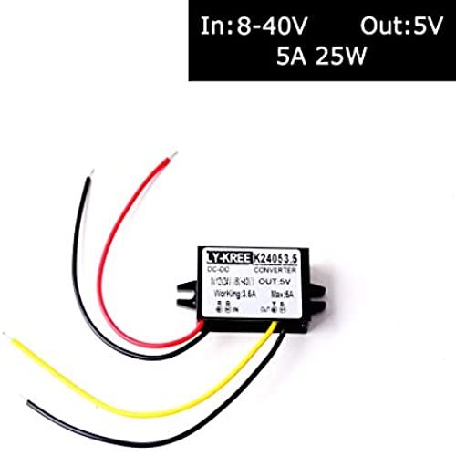 dcdc Ro[^ DC 12V 24V  5V 5A 25W d ϊ ψ gX hd gbN/ԗ/{[g/\[[VXeȂ iDC 8-40V͂󂯓܂j