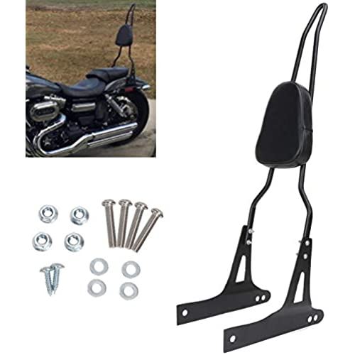 KOLEMO バイク用バックレスト 高品質 オートバイシーシーバー 背もたれ Harley Davidson Dyna FXD FXDB FXDC FXDL FXDWG FXDSEに適用 ブラック