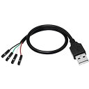 CERRXIAN デュポン ケーブル usb2.0ケーブル 0.3m usb ttl 変換 3.3Vアダプタケーブル TXRX信号4ピン0.1インチピッチ シリアルポート usb 変換 USB延長ケーブル usb Aオス-4pinメス FT232RL DuPont 4ピッチ idc ケーブル ジャンプワイヤ ケース用 マザーボード接続用