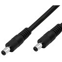 CERRXIAN dc電源ケーブル 5.5x2.1mm プラグ オス-オス プラグ電源供給ケーブル DVR CCTVカメラ用 長さ1m 2個セット(M/M)