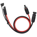 CERRXIAN 50 cm 10 AWG SAEソーラーパネルコネクタオスおよびメス防水アダプタ、SAEコネクタ付き、RVソーラーパネルに適しています