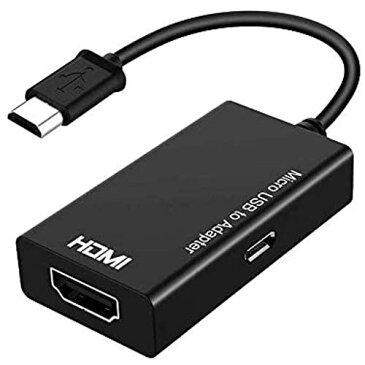 MHL HDMI 変換 アダプタ Micro USB to HDMI 接続アダプタ 変換ケーブル テレビ映像転送 1080P対応 高解像度映像出力 AVアダプタ 設定不要 Android対応（本製品はMHL対応のスマートフォン専用のものです。）