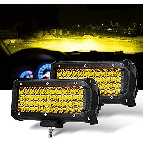 LED  7饤 SAMLIGHT ե 48LEDOSRAMå 10-30VDCб IP67ɿ ɿ ɿ դĴǽ   ʥͥ륮 Хå饤 Ƽȼ֤б  SUV ATV UTVʤ 2ĥå