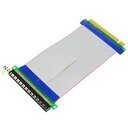 CY PCI-E Express 16倍から16倍 オスからメス ライザー エクステンダー カード リボン ケーブル 20cm