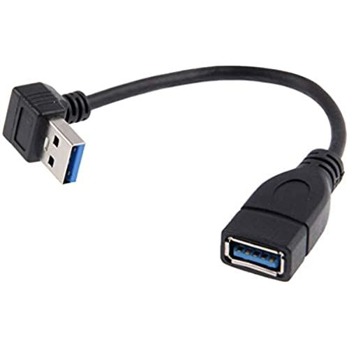 Cablecc USB 3.0 Type-AIX-USB 3.0 Type-AXP[u20cm 5Gbps 90x (Down Angled)