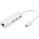 CY USB 3.1 Type C USB-C マルチ3ポートハブ イーサネットネットワークLANアダプタ付き