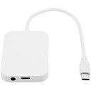 Cablecc USB-C Type-C - 3.5mm イヤホン AUXオーディオ & 3 USB 2.0 メス & PD電源アダプター ノートパソコン 携帯電話 タブレット用(2)
