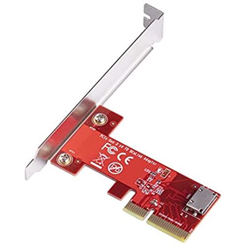 Cablecc PCI-E 3.0x4からOculinkSFF-8612SFF-8611ロープロファイルブラケット付きPCIeSSD用ホストアダプターcablecc